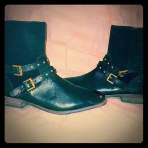 Coach Lilliana Suede Pointed Toe Ankle Fashion Boo